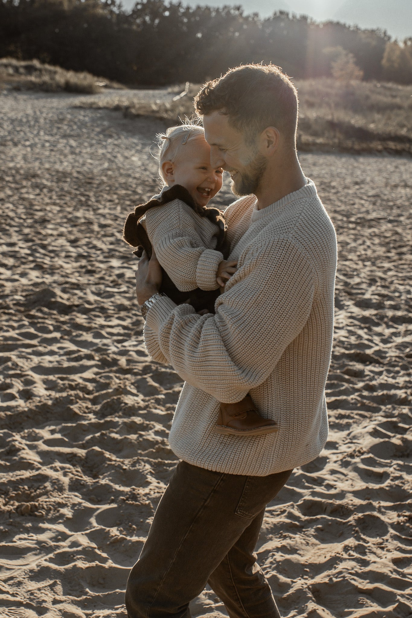 Men Chunky Knit Sweater | Oat - romi.