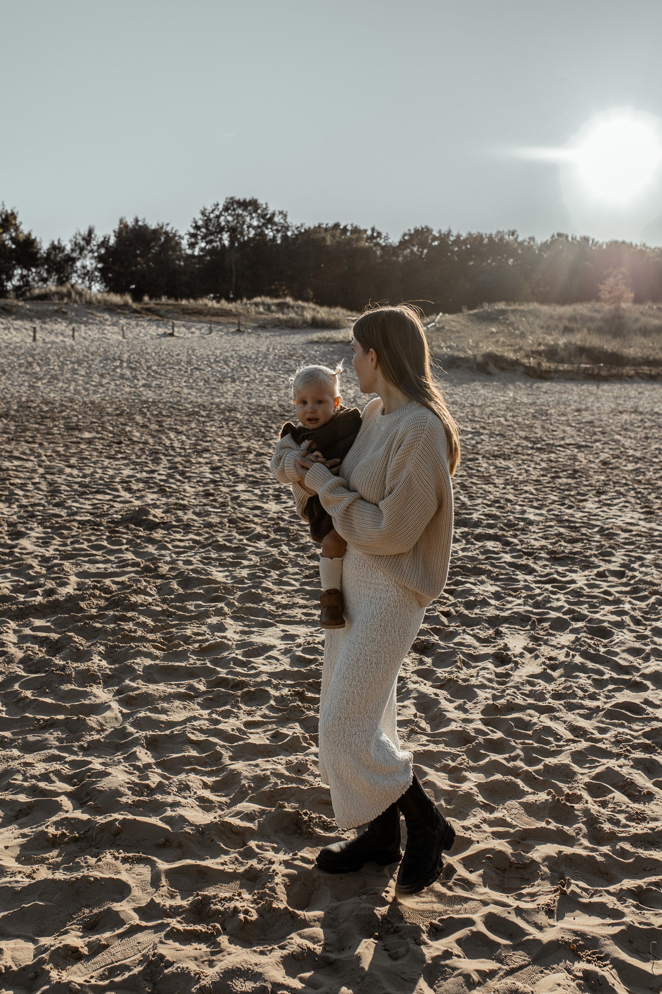 Women Chunky Knit Sweater | Oat - romi.