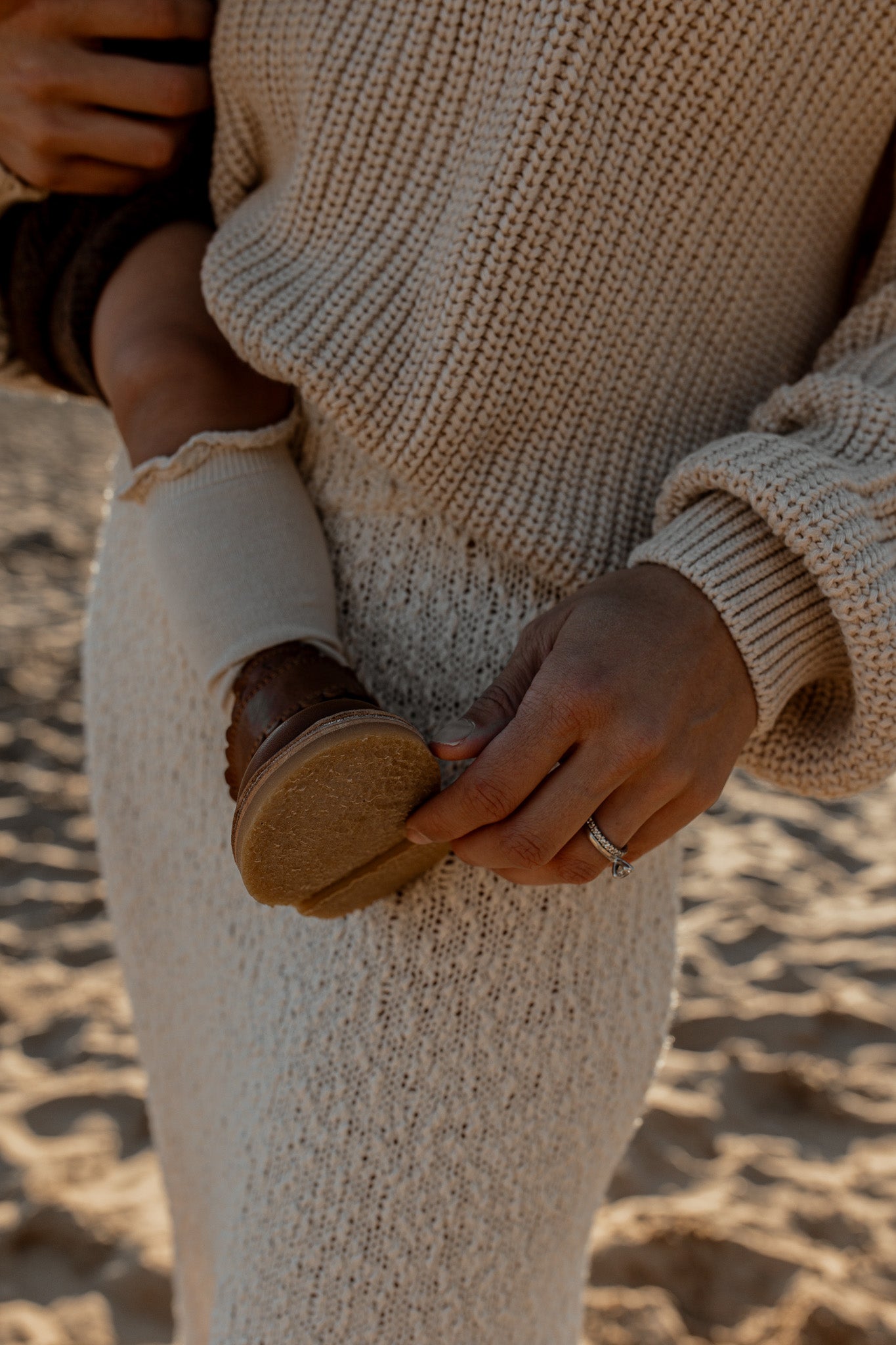 Women Chunky Knit Sweater | Oat - romi.