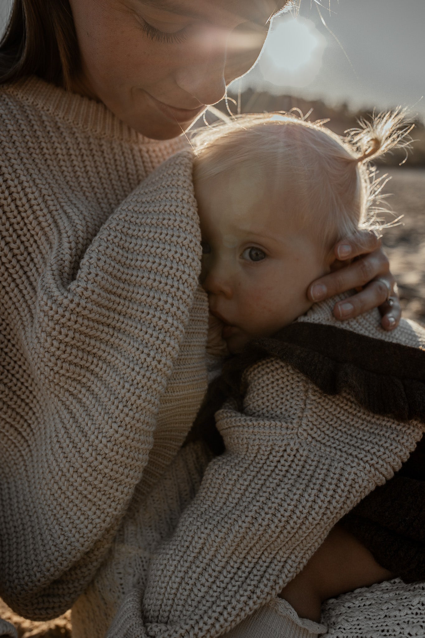 Women Chunky Knit Sweater | Oat - romi.