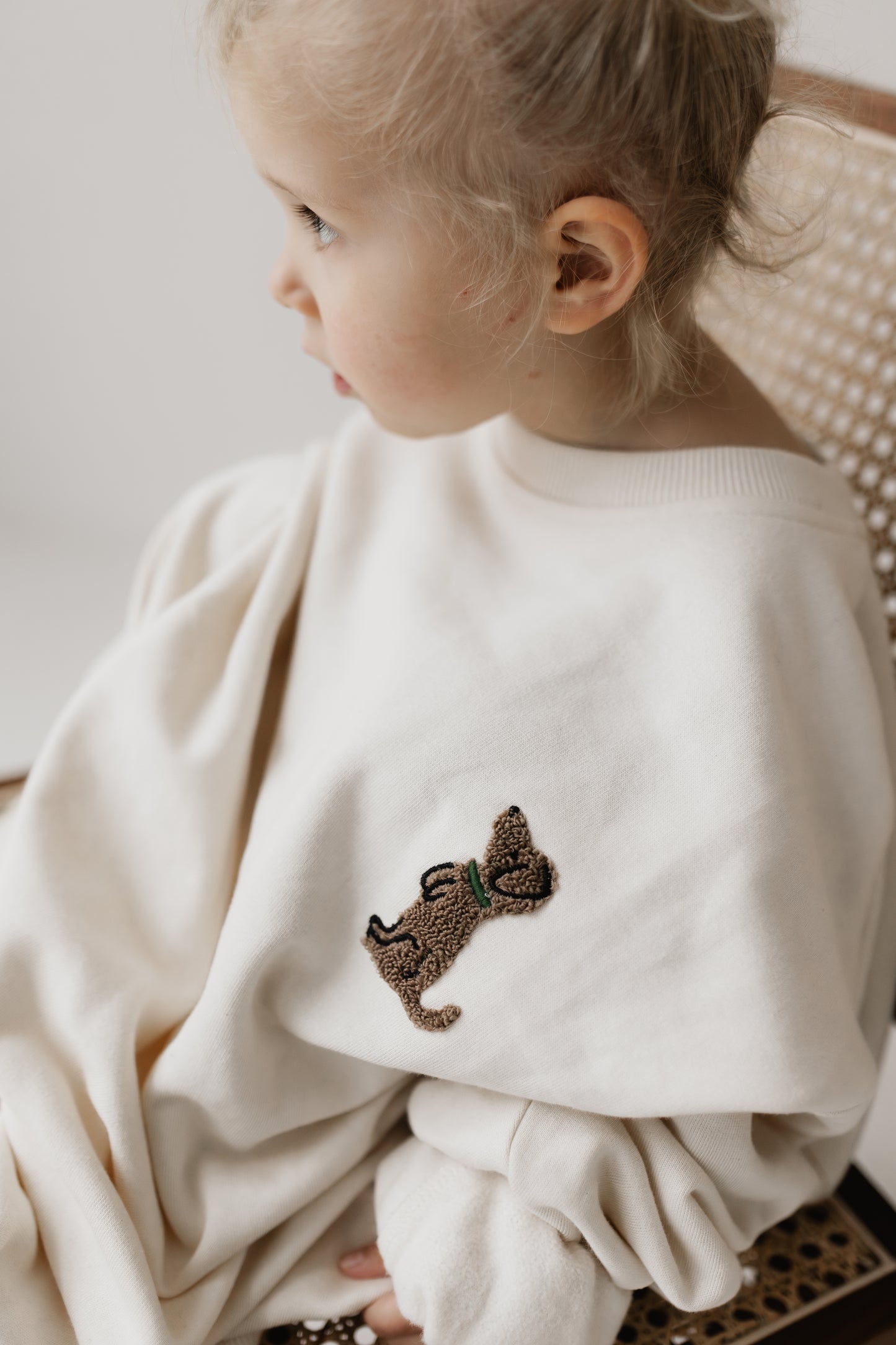 Kids Sweater Puppy | natural - romi.