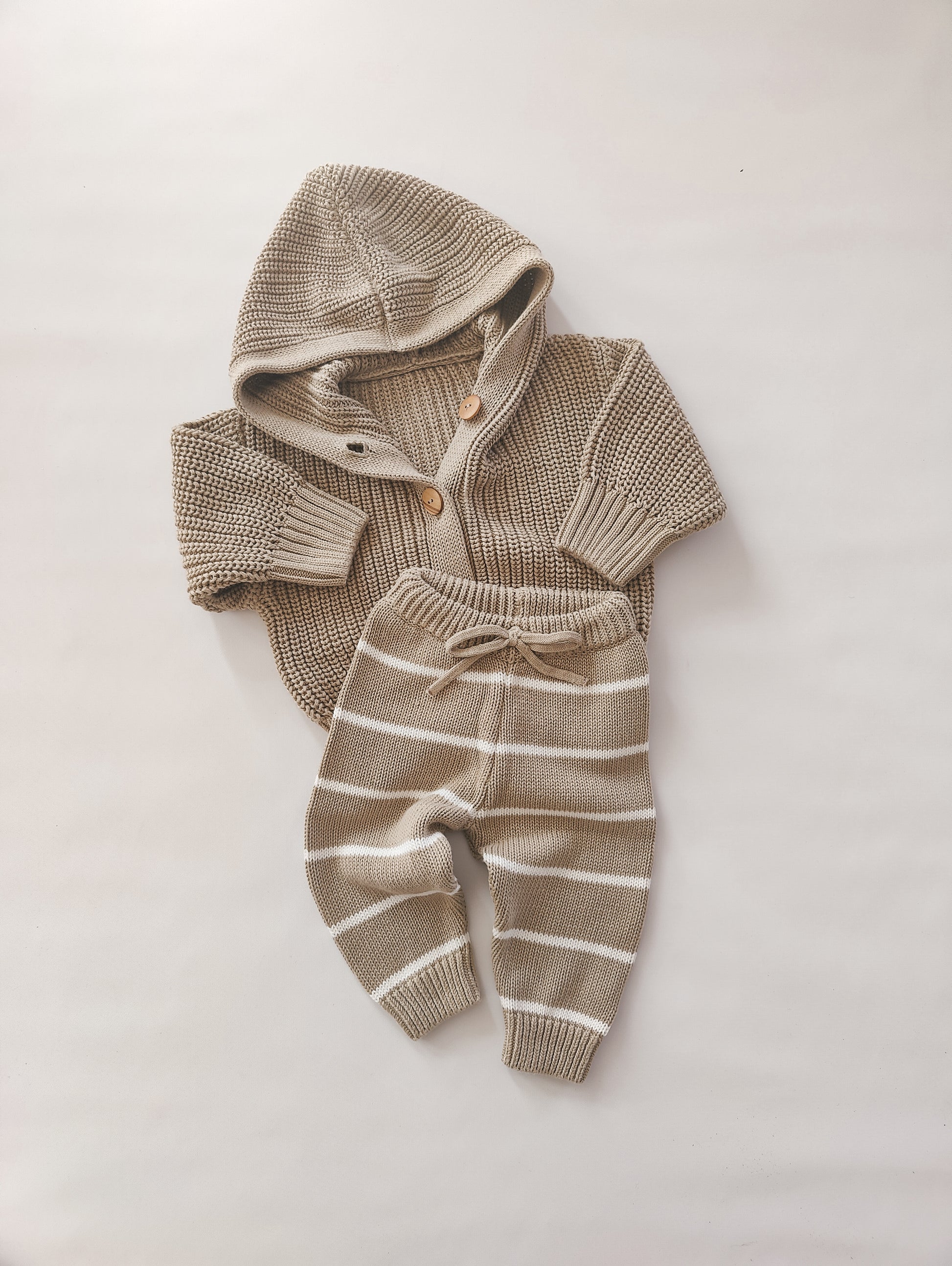 Chunky Knit Cardigan | Sand - romi.