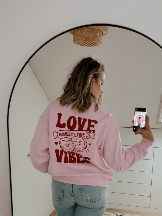 Women Sweater love vibes | blossom